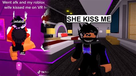Aphmau and her friends try out the <b>KISSING</b> MOD!💜 Come take a look at my merch! 💜 https://aphmeow. . Roblox kissing